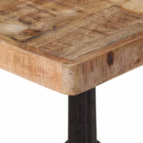 Bistrotisch Raues Mangoholz 60x60 cm