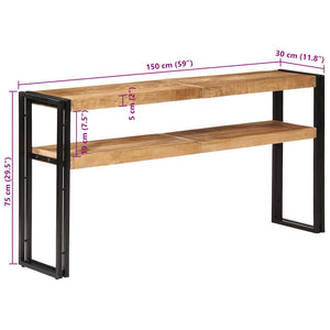Konsolentisch aus Mangoholz, 150 cm