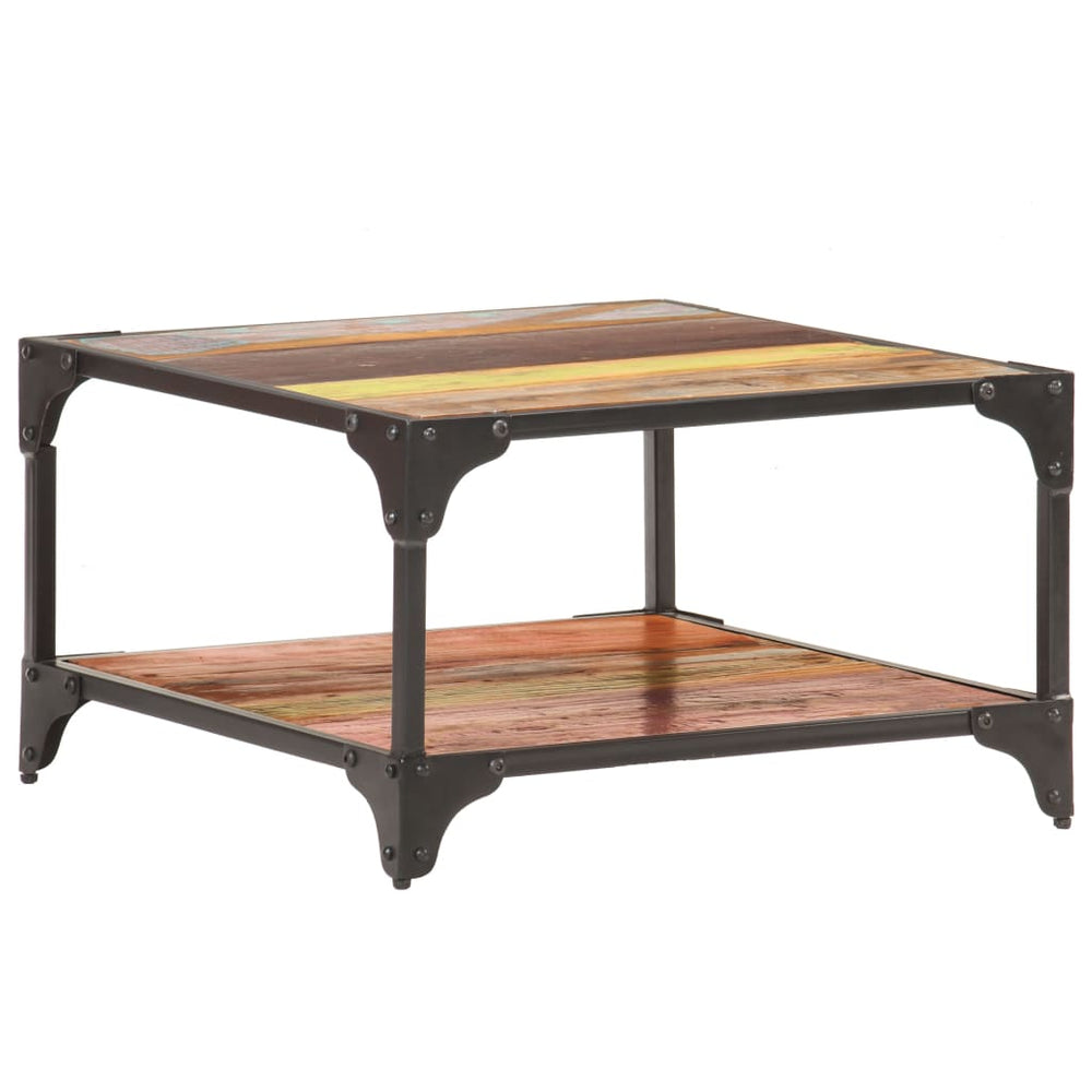vidaXL Coffee Table 60x60x35 cm Solid Reclaimed Wood