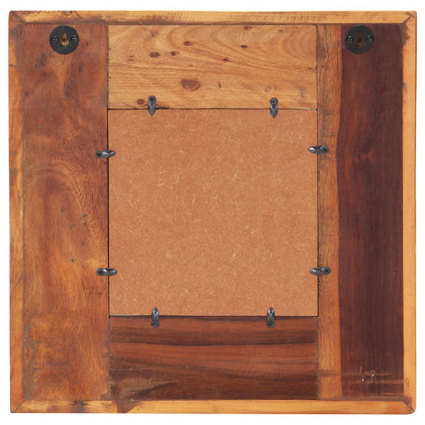 vidaXL Mirror with Buddha Carving 50x50 cm Recycled Solid Wood