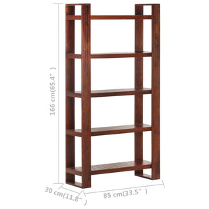 vidaXL Bookcase Honey Brown 85x30x166 cm Solid Acacia Wood