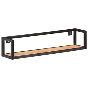 vidaXL Wall Shelves 2 pcs. 80 cm Solid Acacia Wood
