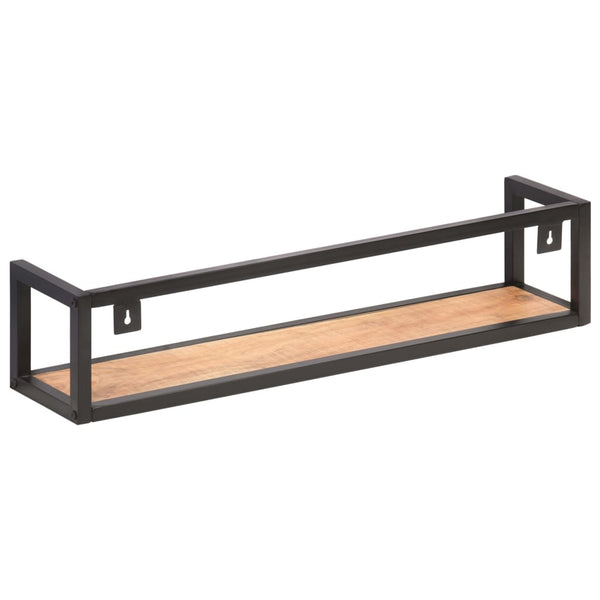 vidaXL Wall Shelves 2 pcs. 80 cm Solid Acacia Wood