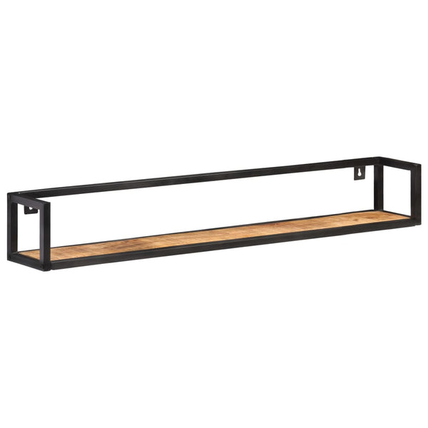 vidaXL Wall Shelves 2 pcs. 120 cm Rough Mango Wood