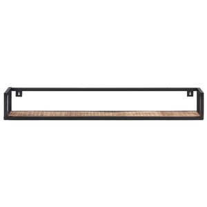 vidaXL Wall Shelves 2 pcs. 120 cm Rough Mango Wood