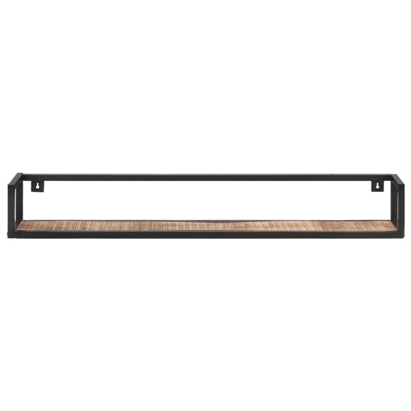 vidaXL Wall Shelves 2 pcs. 120 cm Rough Mango Wood