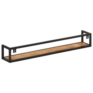 vidaXL Wall Shelves 2 pcs. 120 cm Rough Mango Wood