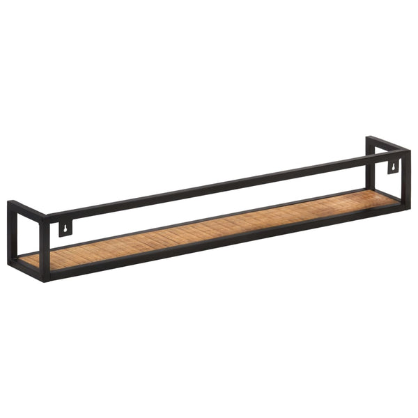 vidaXL Wall Shelves 2 pcs. 120 cm Rough Mango Wood
