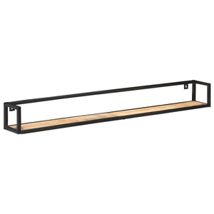 vidaXL Wall Shelves 2 pcs. 160 cm Rough Mango Wood