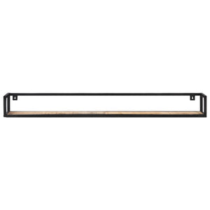 vidaXL Wall Shelves 2 pcs. 160 cm Rough Mango Wood