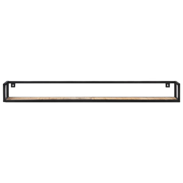vidaXL Wall Shelves 2 pcs. 160 cm Rough Mango Wood