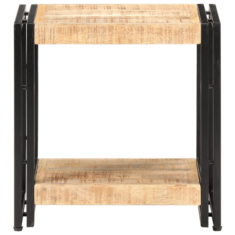 vidaXL Side Table 40x30x40 cm Rough Mango Wood