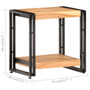 vidaXL Side Table 40x30x40 cm Solid Acacia Wood