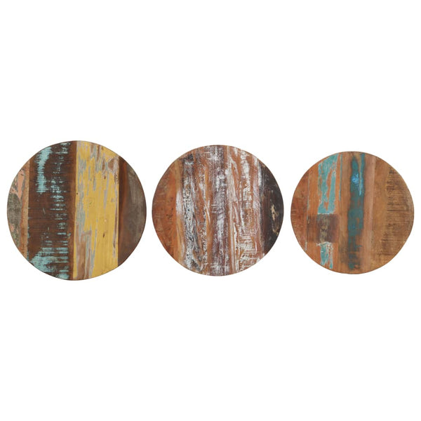 vidaXL Side Tables 3 pcs. Recycled Solid Wood