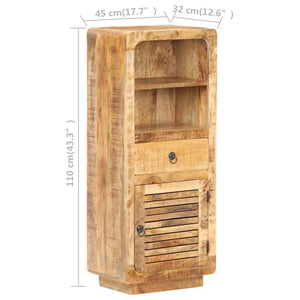 Highboard aus Mangoholz, 45x32x110 cm
