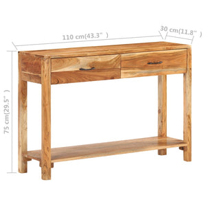 Akazie Massivholz Sideboard 110 cm