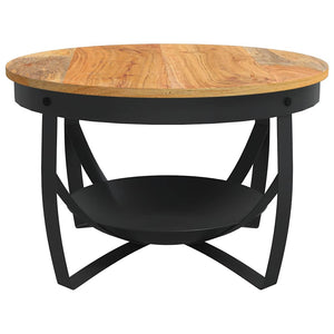 vidaXL Coffee Table Ø68x43 cm Solid Acacia Wood