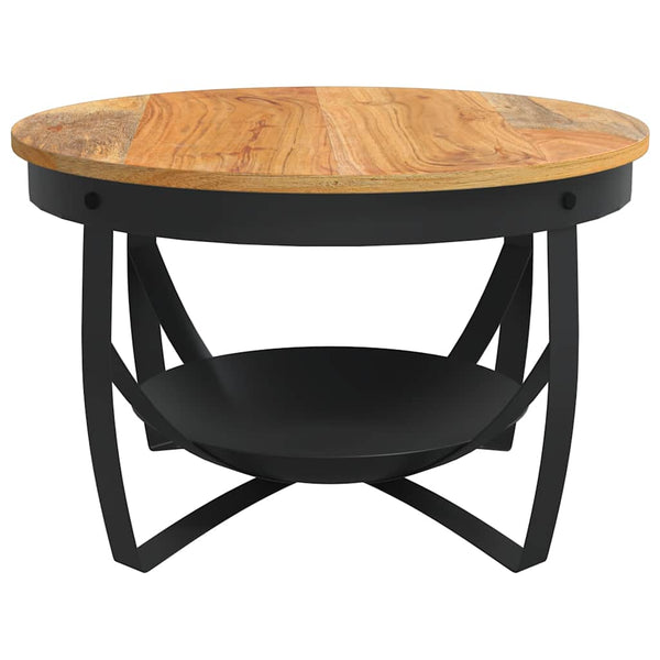 vidaXL Coffee Table Ø68x43 cm Solid Acacia Wood