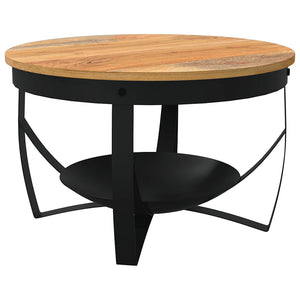 vidaXL Coffee Table Ø68x43 cm Solid Acacia Wood