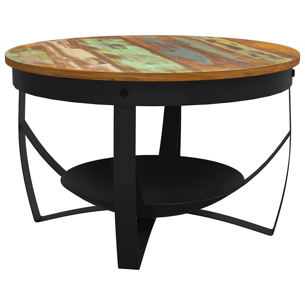 vidaXL Coffee Table Ø68x43 cm Recycled Solid Wood