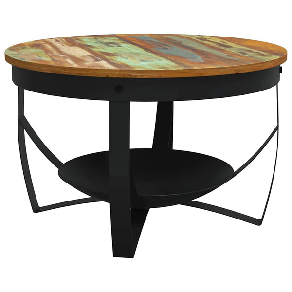 vidaXL Coffee Table Ø68x43 cm Recycled Solid Wood