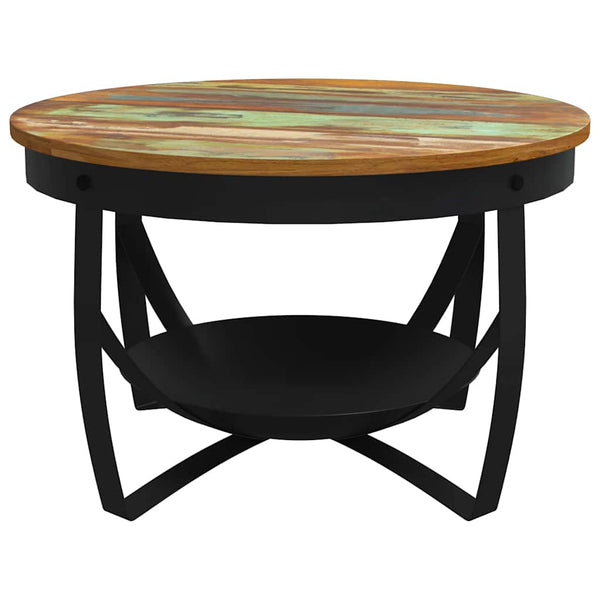vidaXL Coffee Table Ø68x43 cm Recycled Solid Wood