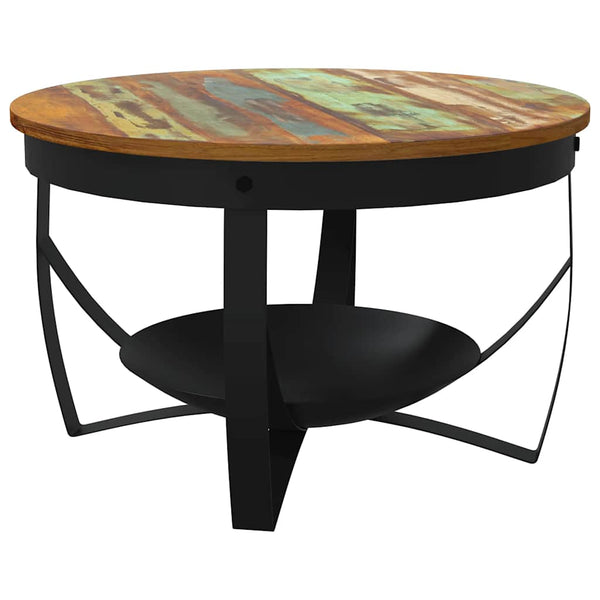 vidaXL Coffee Table Ø68x43 cm Recycled Solid Wood