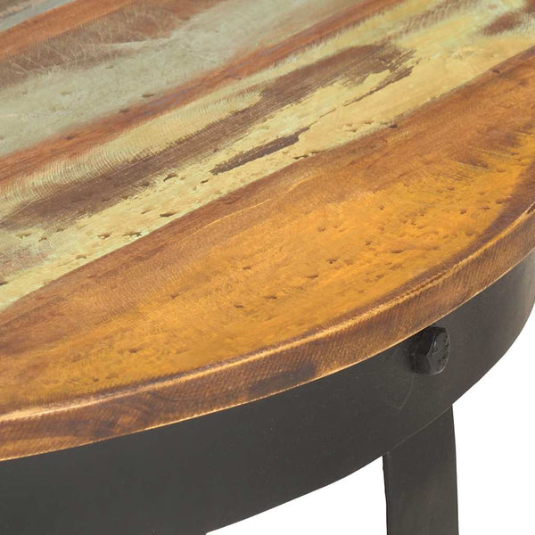 vidaXL Coffee Table Ø68x43 cm Recycled Solid Wood