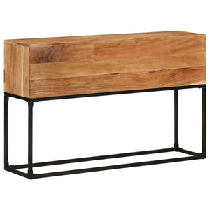 vidaXL Console Table 120x30x75 cm Solid Acacia Wood