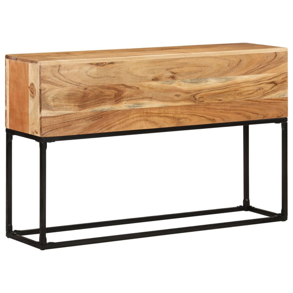 vidaXL Console Table 120x30x75 cm Solid Acacia Wood