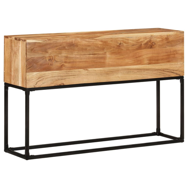 vidaXL Console Table 120x30x75 cm Solid Acacia Wood