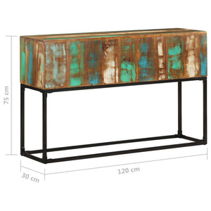 vidaXL Console Table 120x30x75 cm Solid Reclaimed Wood