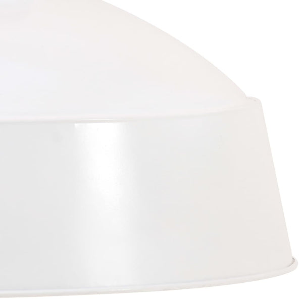 vidaXL Industrial Hanging Lamp 58 cm White E27