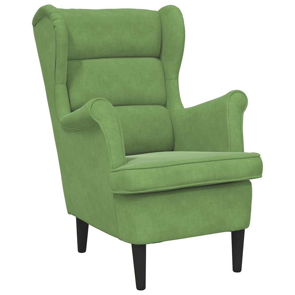 vidaXL Armchair Light Green Velvet