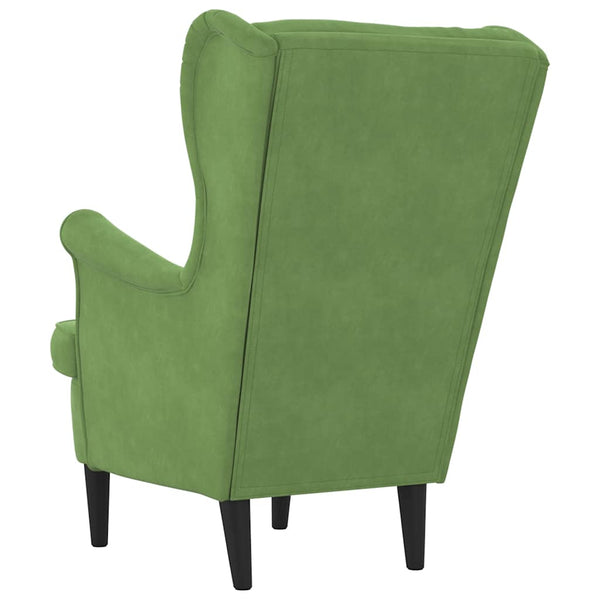vidaXL Armchair Light Green Velvet