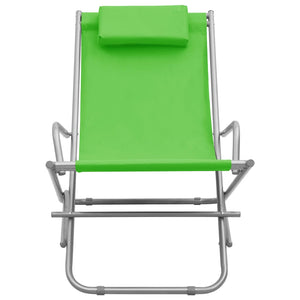 vidaXL Rocking Chairs 2 pcs. Steel Green