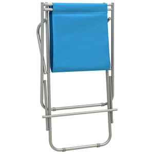 vidaXL Rocking Chairs 2 pcs Steel Blue