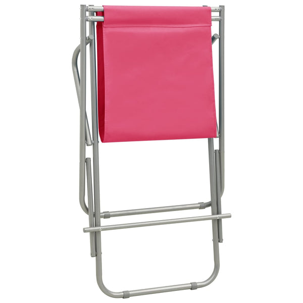 vidaXL Rocking Chairs 2 pcs Steel Pink