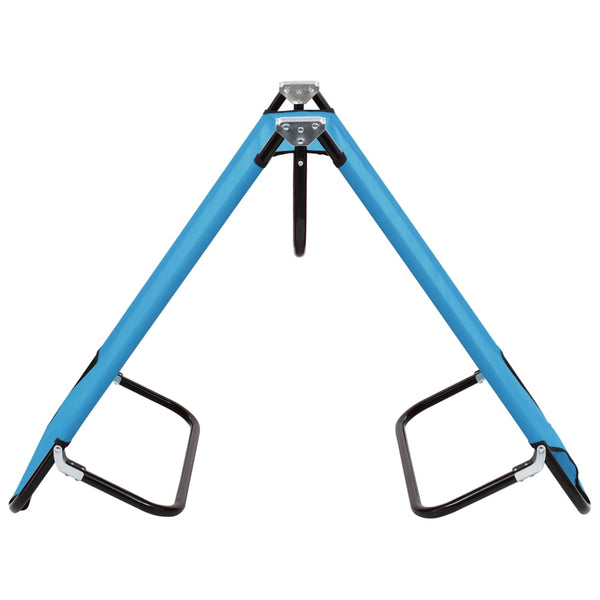 vidaXL Folding Sun Lounger Steel Turquoise