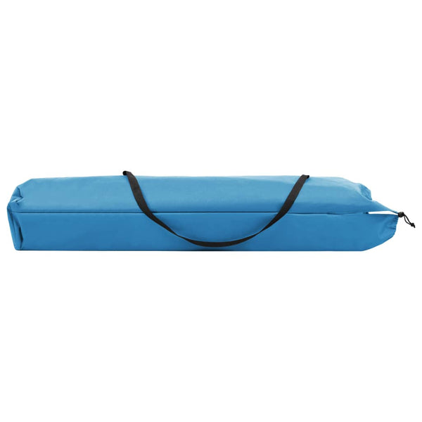 vidaXL Foldable Double Sun Lounger Blue Steel