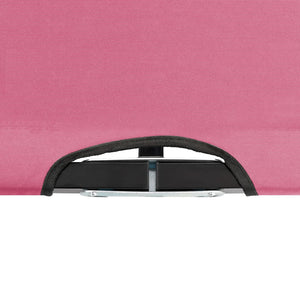vidaXL Foldable Double Sun Lounger Pink Steel