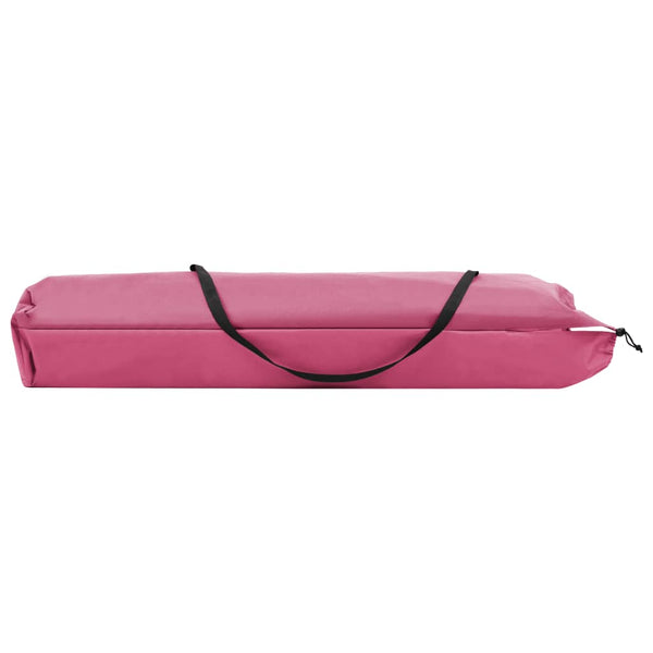 vidaXL Foldable Double Sun Lounger Pink Steel