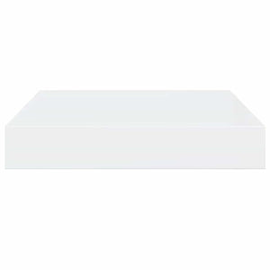 vidaXL Floating Shelves 2 pcs. High Gloss White 23x23.5x3.8 cm MDF