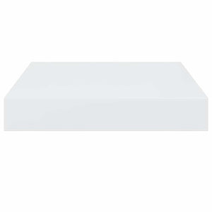 vidaXL Floating Shelves 2 pcs. High Gloss White 23x23.5x3.8 cm MDF