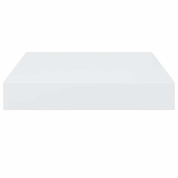 vidaXL Floating Shelves 2 pcs. High Gloss White 23x23.5x3.8 cm MDF