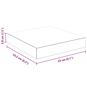 vidaXL Floating Shelves 4 pcs High Gloss White 23x23.5x3.8 cm MDF