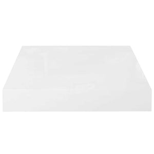 vidaXL Floating Shelves 4 pcs High Gloss White 23x23.5x3.8 cm MDF