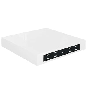 vidaXL Floating Shelves 4 pcs High Gloss White 23x23.5x3.8 cm MDF