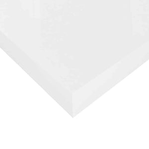 vidaXL Floating Wall Shelf High Gloss White 40x23x3.8 cm MDF