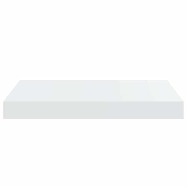 vidaXL Floating Shelves 2 pcs High Gloss White 40x23x3.8 cm MDF